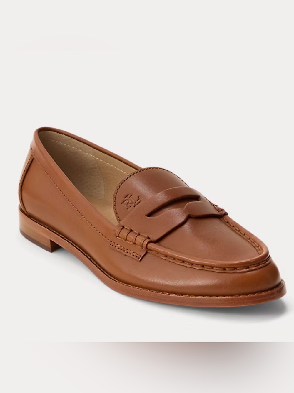 Ralph Lauren Women's Brown Leather Wynnie Loafers